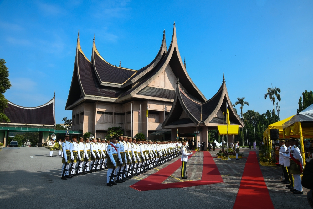 A general view outside the Negeri Sembilan State Legislative Assembly before the opening of the First Sitting of the Fourth Term of the 15th State Legislative Assembly in Seremban on April 23, 2026. — Picture by Yusof Isa