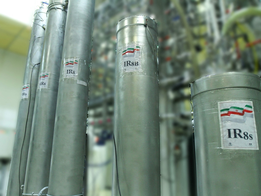 A handout file photo, released by Iran's Atomic Energy Organization on November 4, 2019, shows the atomic enrichment facilities Natanz nuclear research centre, some 300 kilometres south of capital Tehran. — AFP pic