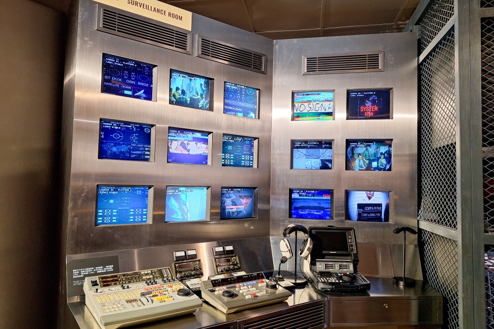 In the Surveillance Room section’s television screens, see if you can find scenes from Hong Kong films such as 'Overheard' (2009), or if you can find your friend holding up the Chen Wing Yan placard in the Identification Parade room. — Picture by Ida Lim