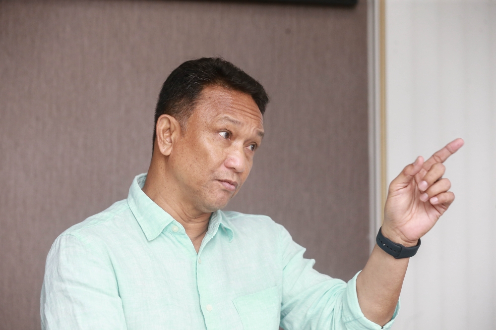 Fandi Ahmad speaks to NewsPulse during the live telecast of the Fifa World Cup 2026 match between Mexico and Korea Republic at The Met Corporate Towers in Kuala Lumpur June 19, 2026. — Picture by Sayuti Zainudin