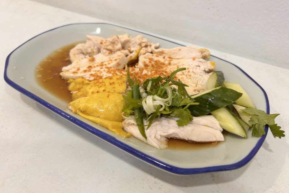 Golden ‘kampung’ chicken skin and tender meat. — Picture by CK Lim