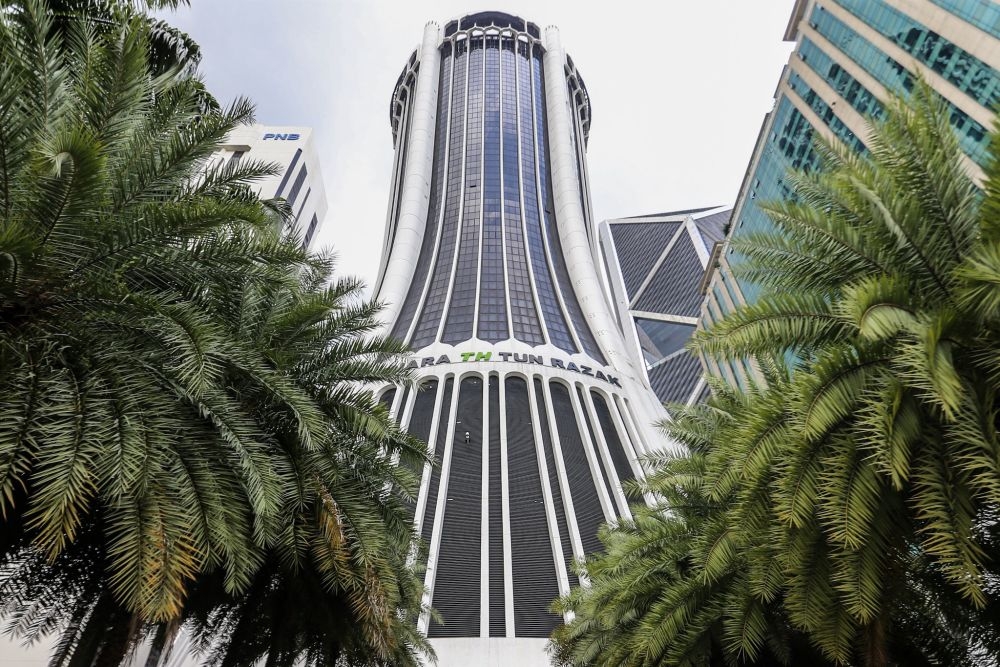 An undated file photograph shows Menara Tabung Haji in Kuala Lumpur. — Picture by Hari Anggara