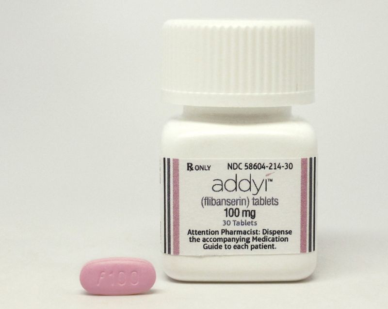 The drug flibanserin, under the trade name Addyi, is shown in this undated Sprout Pharmaceuticals handout photo released on August 18, 2015. — Reuters pic