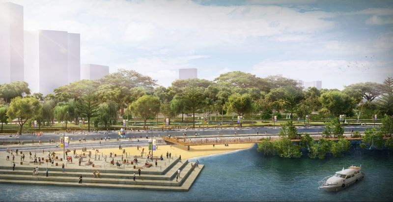 An artistu00e2u20acu2122s impression of Gurney Wharf, which will be created on land to be reclaimed by Tanjung Pinang Development Sdn Bhd. u00e2u20acu2022 Picture courtesy of E&O