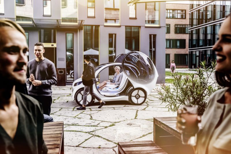 The new Smart ForTwo does away with doors in favour of convex glass panels that open upwards and backwards and is the first vehicle of any type from Daimler to come without a steering wheel. ― AFP pic