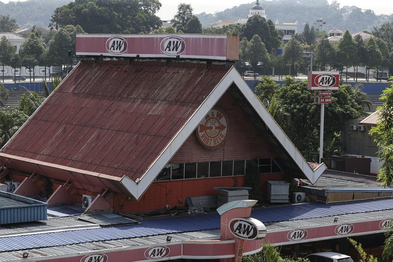 The iconic A&W drive-through restaurant on Lorong Sultan in Petaling Jaya. u00e2u20acu2022 Picture by Azneal Ishak