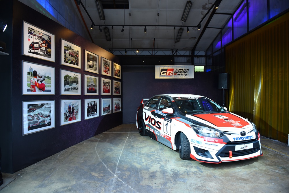 A Toyota Vios Challenge race car.
