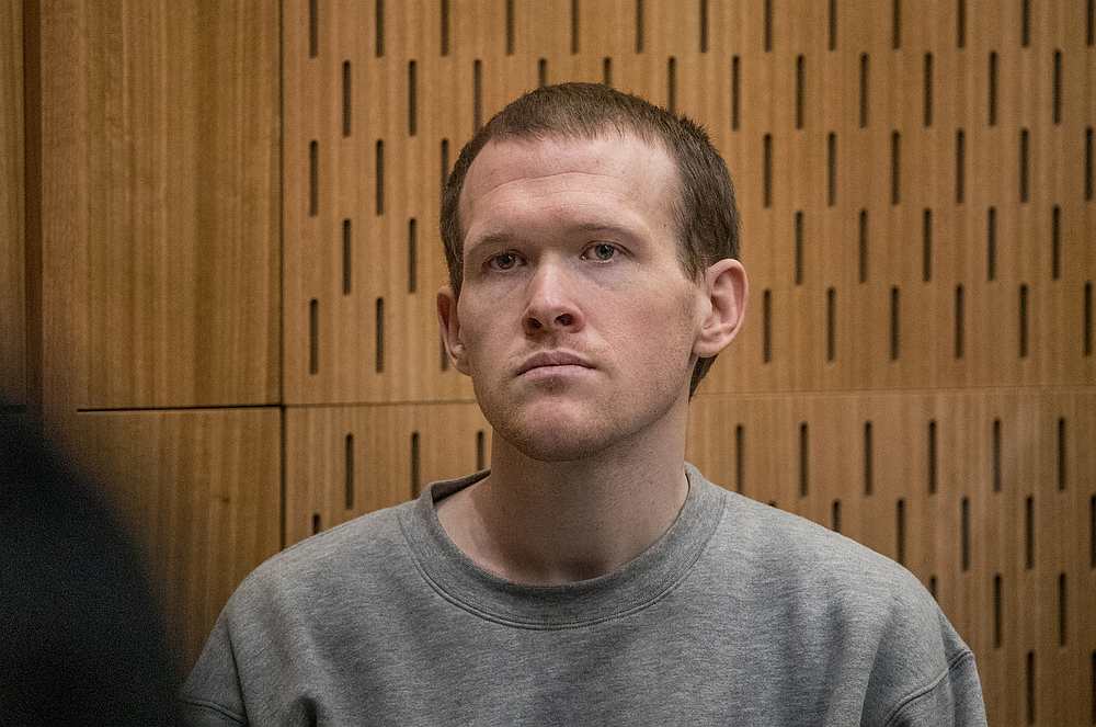 Brenton Tarrant, the gunman who shot and killed worshippers in the Christchurch mosque attacks, listens during his sentencing at the High Court in Christchurch, New Zealand, August 27, 2020. u00e2u20acu201d Pool pic via Reuters