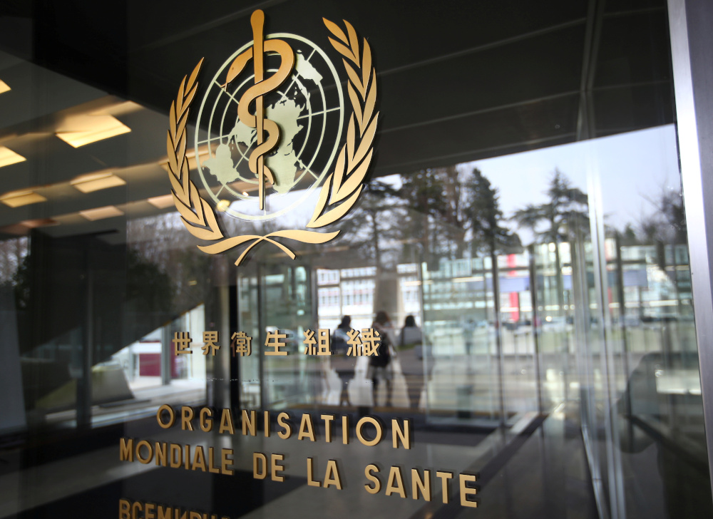 A logo is pictured outside a building of the World Health Organisation (WHO) during an executive board meeting on update on the coronavirus outbreak, in Geneva, Switzerland, February 6, 2020. u00e2u20acu201d Reuters  pic  