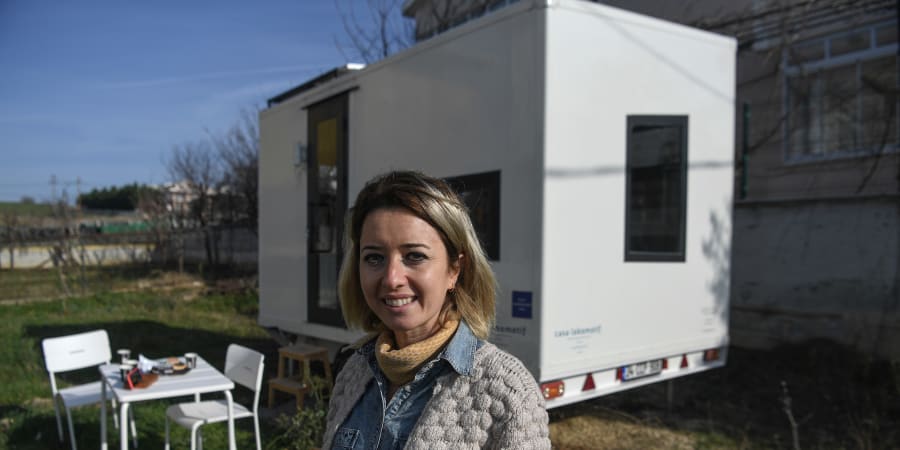 Gizem Baburhan stepped into a tiny house on wheels she rented in the Aegean vineyards and saw the future of Turkeyu00e2u20acu2122s coronavirus-ravaged tourism industry. u00e2u20acu2022 AFP pic