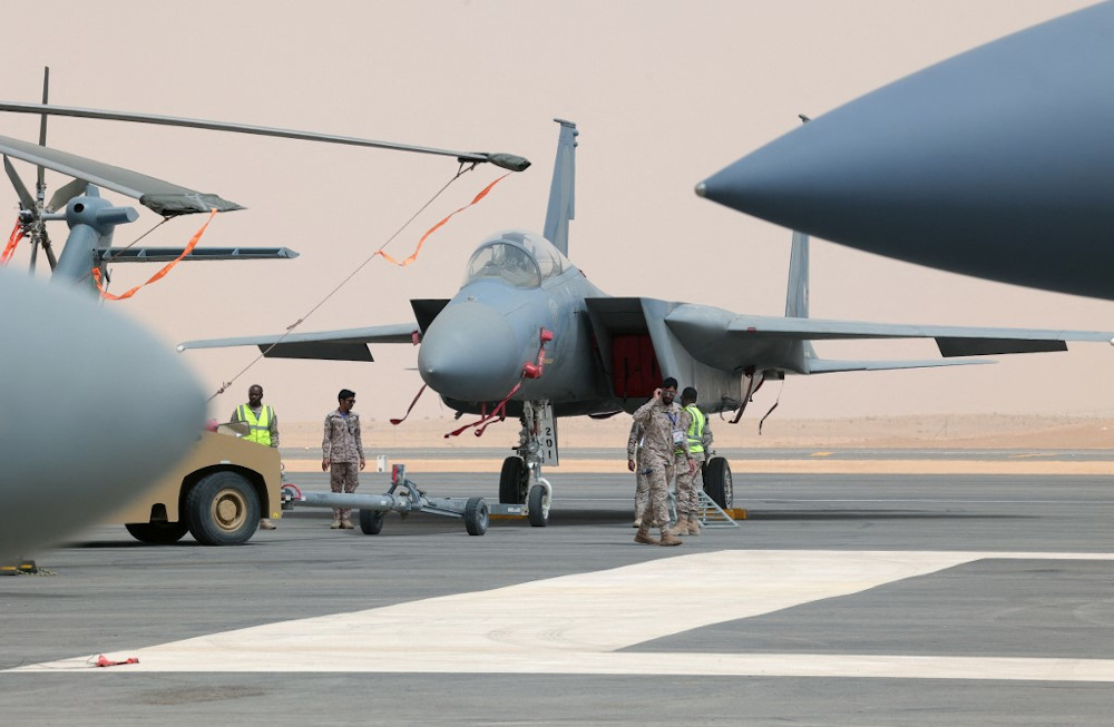 Saudi fighter jets are displayed during Saudi Arabiau00e2u20acu2122s first World Defence Show, north of the capital Riyadh, on March 6, 2022. u00e2u20acu201d AFP pic 