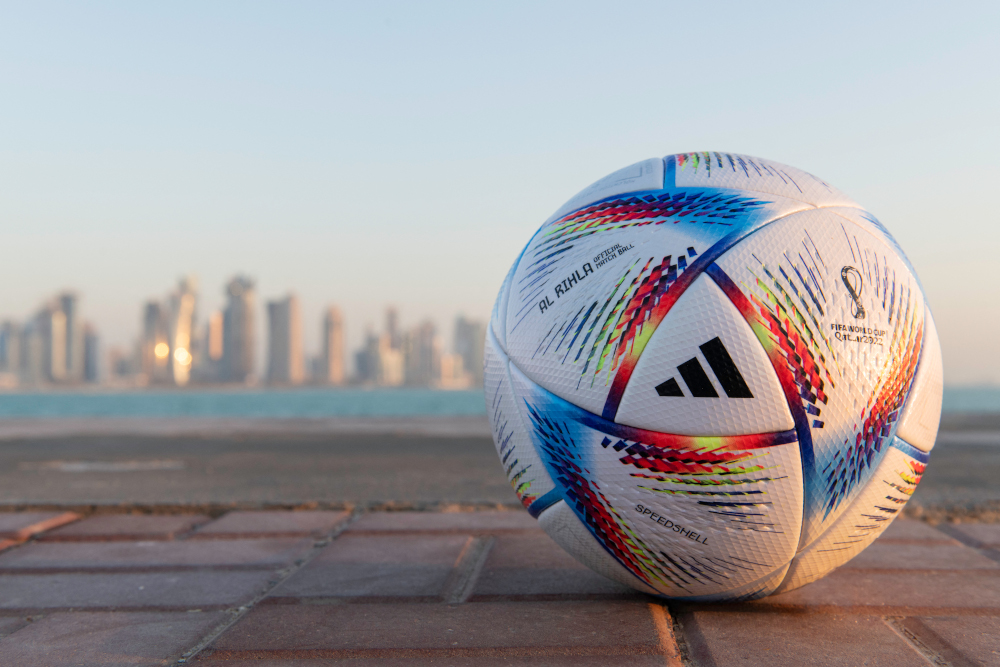 Fifa launched the 2022 World Cup ball for the finals in Qatar, promising it would travel faster in the air than any ball in the history of the competition. u00e2u20acu201d Fifa handout pic via AFP 