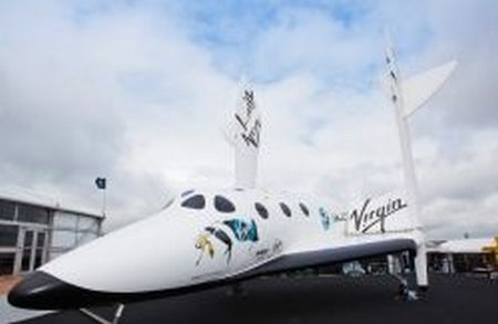 Full Size Virgin Galactic SpaceShipTwo Replica. u00e2u20acu201d Afp-Relaxnew pic